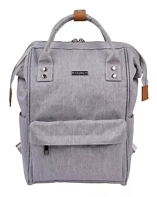 Bababing Baby Changing Backpack - Nappy & Changing Bag - Grey Marl • £21