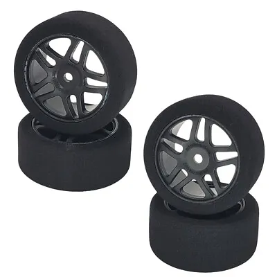 NHX RC 1/10 Alpha SH40 Pre-Glued Foam Tires/Wheels (4) - Black • $23.90