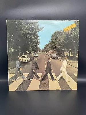 Vintage The Beatles Abbey Road SO-383 Apple Label Stereo Vinyl LP • $24.99