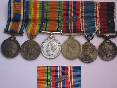 £135 • Buy Original WWI-WWII Miniature Bar Grouping RAF Personnel Medals.