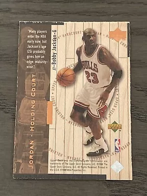 1998 Upper Deck Hardcourt Michael Jordan Holding Court Bronze Bobby Jackson /230 • $74.99