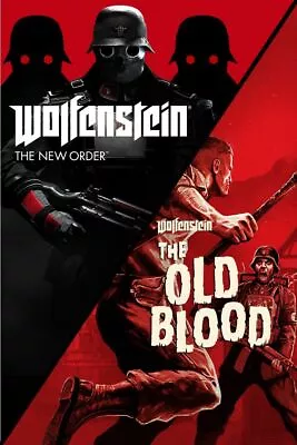 Wolfenstein The Two Pack PC Game The New Order + The Old Blood • $35