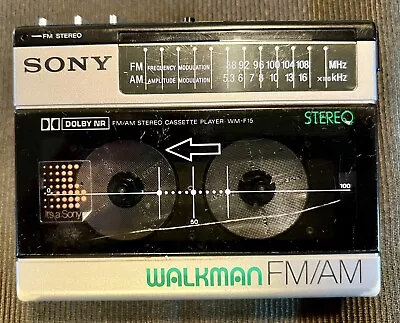 Sony WM-F15 Walkman Stereo Portable Cassette Player Audio Radio Works For Parts • $50