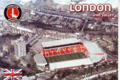 Postcard: LONDON Charlton Athletic - Aerial View Stadium (GW 861) • £2.14