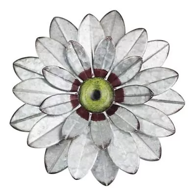  Metal Flower Farmhouse Decor 11  Galvanized Farmhouse Boho Galvanized-381 • $14.91