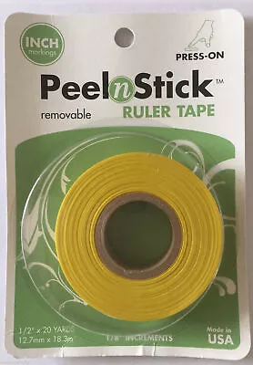 18m Peel N Stick Ruler Tape Self Stick Ruler Tape Measure Peel Off Crafts • £8.49