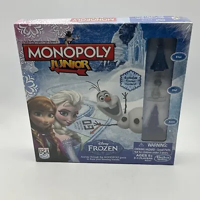 Disney Frozen Monopoly Jr. Junior Game Hasbro 2014 - New In Damaged Sealed Box • $29.95