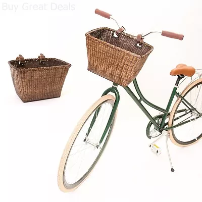 £50.03 • Buy Pet Basket Storage Dog Cat Ride Bike Front Handlebars Bicycle Carrier Picnic New