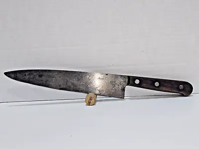Vintage Lamson Carbon Steel Chef Knife 9 3/4  Blade • $35.99