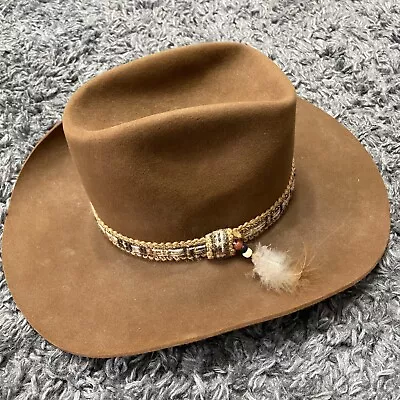 Vintage Resistol Stagecoach Cowboy Hat Size  7 3/8  Chestnut  S237 Timber Creek • $169.99