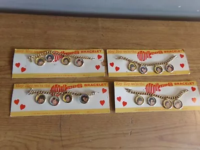 Vintage The Monkees Original Charm Braceletes 4 Charm Lot Of 4 New On Card • $59.99