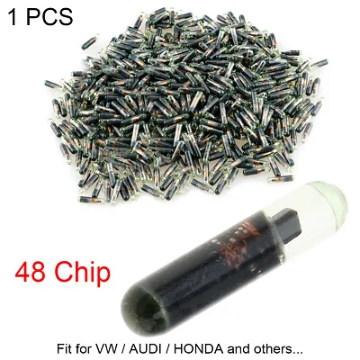 $6.49 • Buy Blank ID48 Glass Chip Car Key Transponder Chip Replacement Fit For AUDI VW HONDA