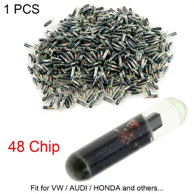 Blank ID48 Glass Chip Car Key Transponder Chip Replacement Fit For AUDI VW HONDA • $5.33