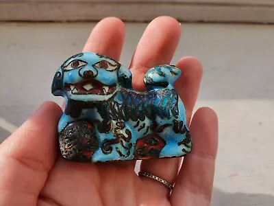  Vintage Chinese Cloisonné Miniature Foo Dog • $40