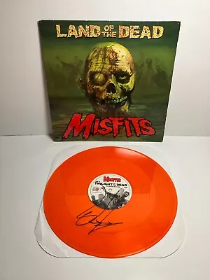 Misfits - Land Of The Dead Orange Vinyl Record SIGNED BY JERRY ONLY! 2009 • $249.99