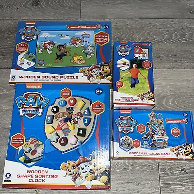 8th Wonder Paw Patrol Wooden Toy Bundle X4  • £19.99