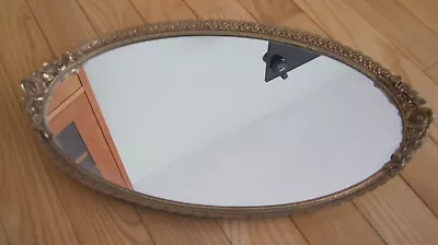 Vtg Matson Vanity Mirror Tray Gold Ormolu Filigree 16  • $31.99