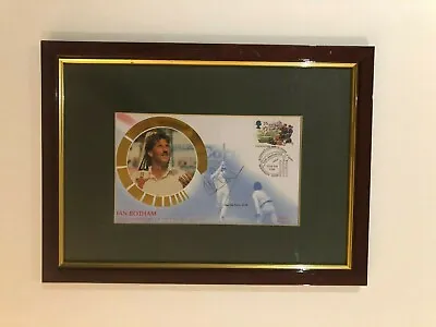 Framed Signed Ian Botham Memorabilia • £50