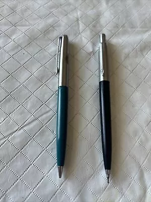 VINTAGE (2) PARKER Green And Black MECHANICAL PENCILs • $14