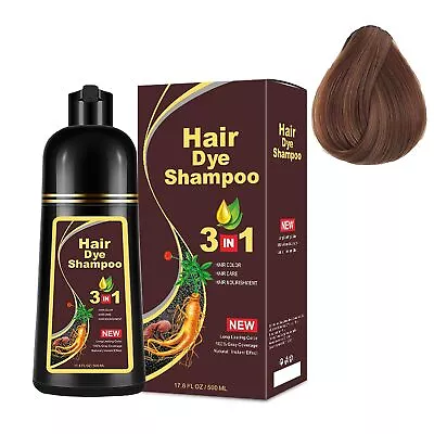 Hair Dye Color Shampoo 500ml Instant Fast Permanent Natural Coconut DYE BLack • $19.99