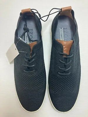 IZOD Men's Breeze Black Knit Casual Oxford Style Shoes Sneaker Memory Foam NEW! • $23.40