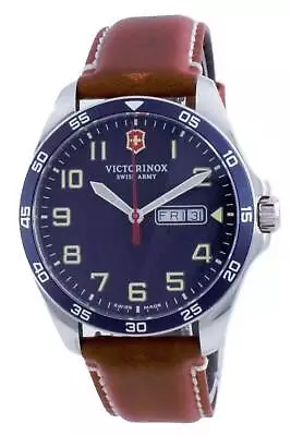 Victorinox Fieldforce Blue Dial Stainless Steel Quartz 241848 100M Men's Watch • $444.99