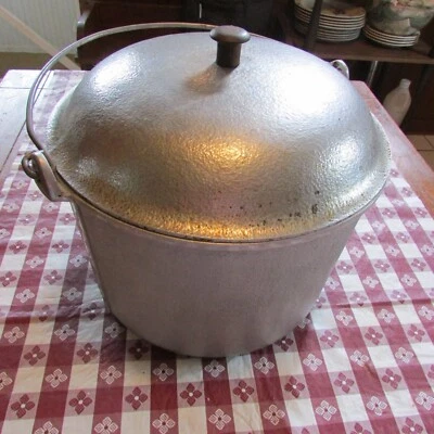 $65 • Buy Guardian Service Ware Vintage Cast Aluminum 12 QT. Stock Pot Kettle W/lid & Bale
