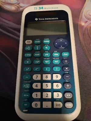 Texas Instruments TI-34 Multiview Scientific Solar Calculator With Case - Tested • $12.99