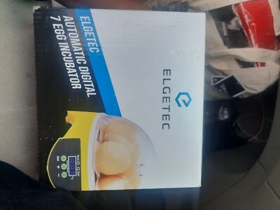 ELGETEC Automatic Digital 7 Egg Incubator Chicken Duck Incubator  • £24.95