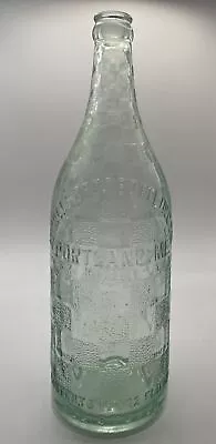 Vintage INGALLS BROS BOTTLING CO. Crown Top Checkerboard Bottle Portland Maine • $12