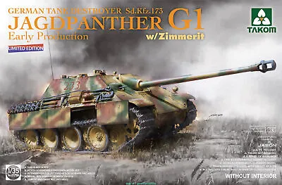 Takom 1/35 2125w Jagdpanther G1 Early Production W/zimmerit Without Interior • $39.99