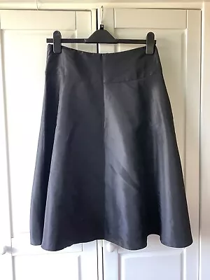 Black Taffeta Style Prom Skirt Uk 8-10 Social Ballroom Dance Skirt (Needs Repair • £10