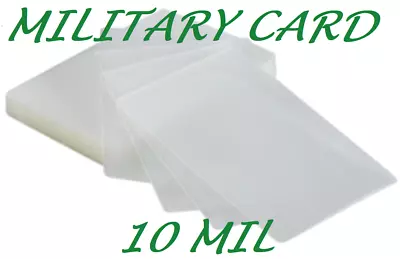 500 Military Card 10 Mil Laminating Pouches Laminator 2-5/8 X 3-7/8 GLOSS • $55.99