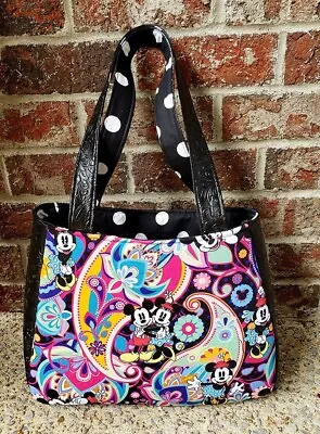 Custom Handmade Paisley Minnie Mouse Tote Purse Handbag Shoulder Bag • $38