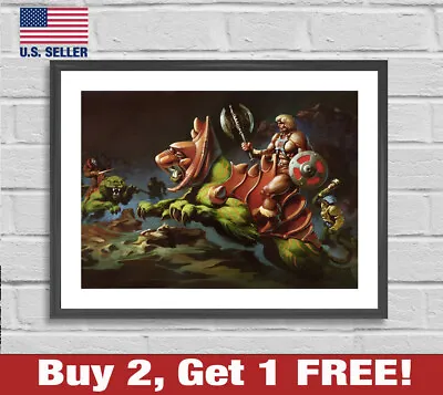 He-Man Masters Of The Universe Poster 18  X 24  Print 80s Retro Box Art MOTU 2 • $13.48