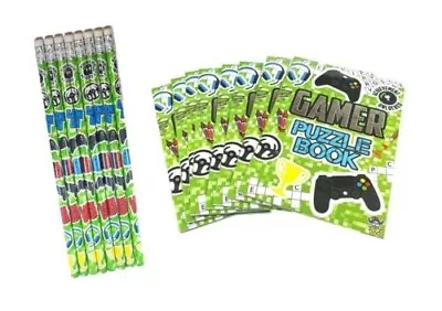 Gamer Boys Puzzle Activity Colouring Books A6 & Or Pencils Party Bag Fillers • £3.95