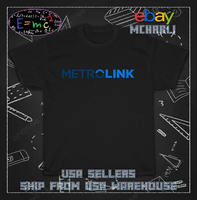 New Tee Shirt Metrolink Trains California Logo USA Men's T-Shirt • $21.70