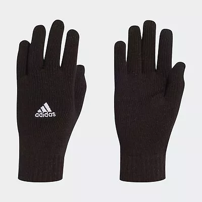 Adidas Tiro Gloves Mens - Black Warm Knit Glove - Football / Training - Adults • £17.99