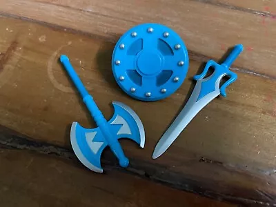 MOTUC Masters Universe Classics BLUE He-Man WEAPONS PAK Set Matty • $5