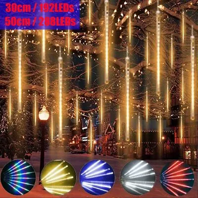 288LED Christmas Fairy Meteor Shower Rain Tree String Light Garden Outdoor Decor • $13.01