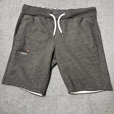 Superdry Orange Label Shorts Mens Large Gray Slim Fit Sweat Drawstring Logo • $25