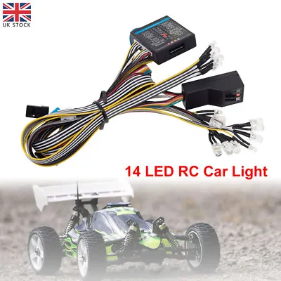 14 LED RC Car Light DIY Steering Light Kit For 1/10 1/8 Scale Model RC Car Truck • £16.99