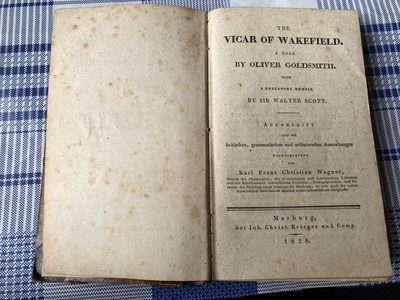 The Vicar Of Wakefield Oliver Goldsmith. 1828. Karl Christian Wagner. ANTIQUE. • £16.99