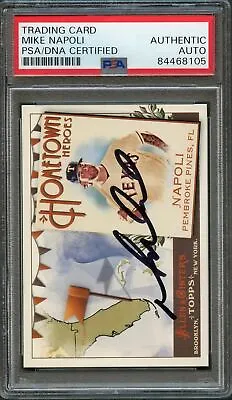 2011 Topps Allen & Ginter #HH92 Mike Napoli Signed Card AUTO PSA Slabbed Rangers • $59.99