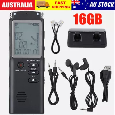 Rechargeable Digital Audio Sound Voice Recording Recorder Dictaphone MP3 Player • $32.90