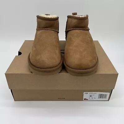 Ugg Classic Ultra Mini Boot Chestnut Brown Tan - Authentic UK 3 4 5 6 7 New • £139.95