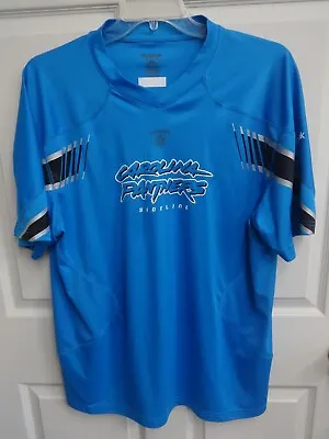 Vintage Reebok Play Dry NFL Carolina Panthers Football Sideline Shirt Men XL • $26.09