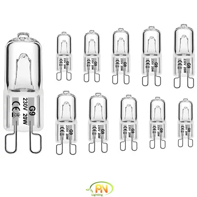 Halogen Light Bulbs G9 20W Dimmable 220~240V Long Life Capsule Lamps X2 | 5 | 10 • £4.85