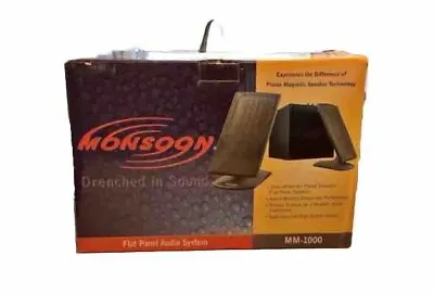 Rare Brand New Monsoon MM-1000 Computer Planar Flat Speaker Pair W/ Subwoofer • $399.99