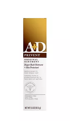 A+D Original Prevent Diaper Rash Ointment + Skin Protectant  1.5oz Exp. 09/2025 • $8.70